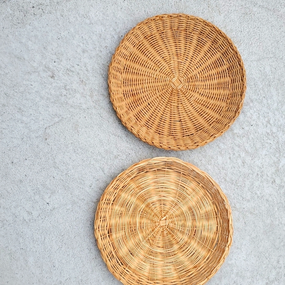 Two beautiful Boho wall Baskets Decor